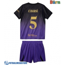 Fotballdrakt Barn Barcelona Pau Cubarsi #5 Bortedraktsett 2026-27 Kortermet (+ Korte bukser)